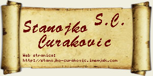 Stanojko Curaković vizit kartica